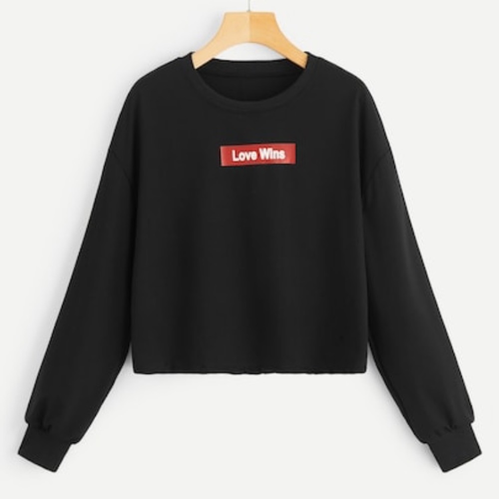 Letter print sweatshirt
